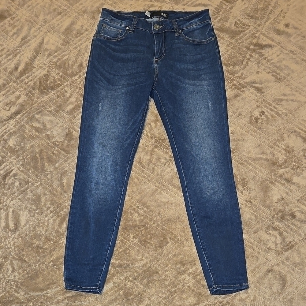 Kut from the Kloth Donna Ankle Skinny Dark Wash Jeans Size 6